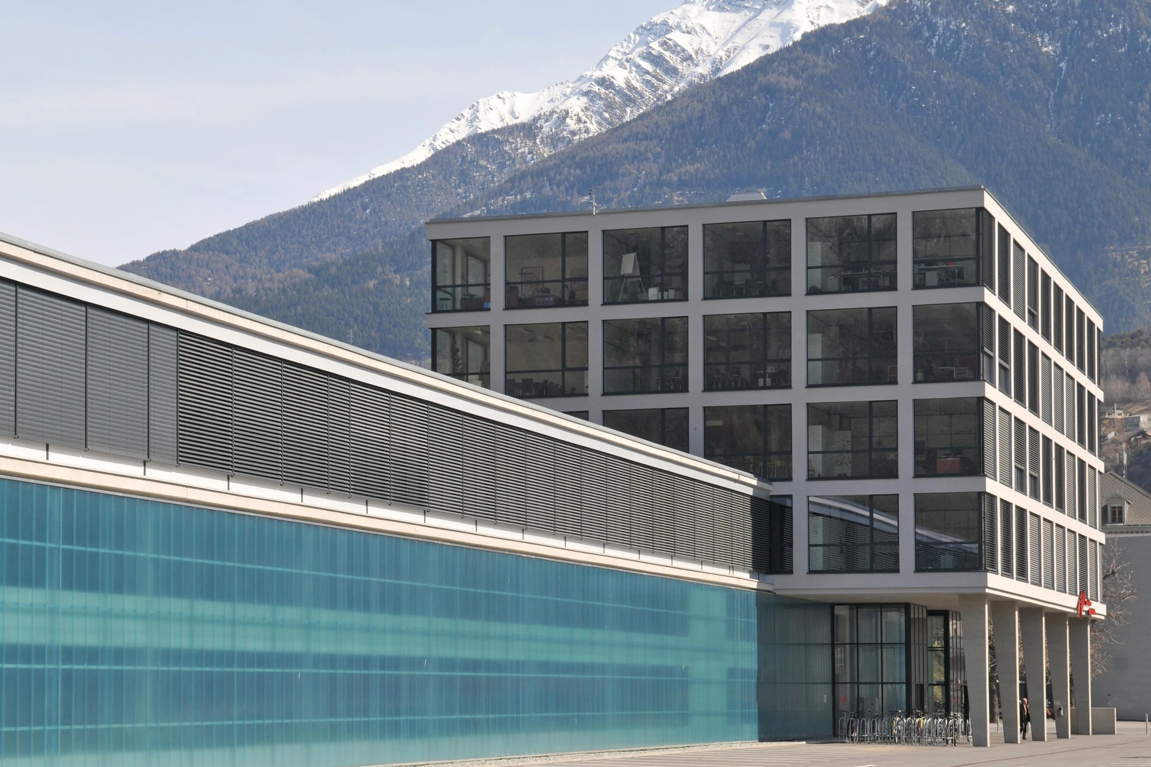 mountain resort featuring steel windows and doors and panoramic views